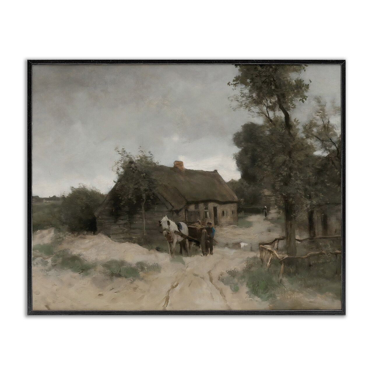 Stupell Industries Vintage Farmhouse Rustic Cottage Framed Giclee, design by Riley B